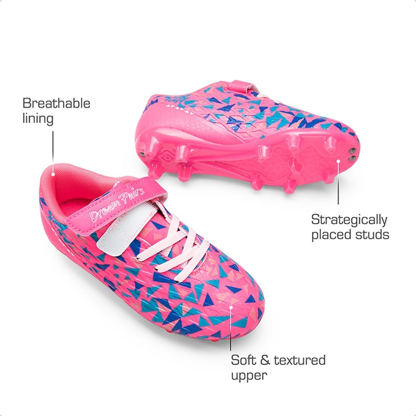 Kids Breathable Strap Soccer Cleats-DREAM PAIRS